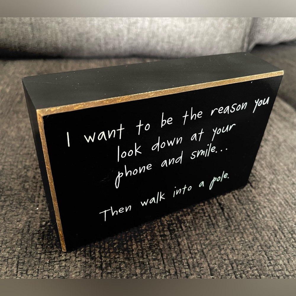 Cute & Funny Wooden Tabletop Decor Sign